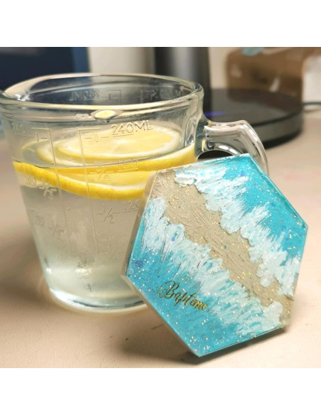 Molde de Silicona Hexagonal HOODANCOS 3 Piezas para Epoxy