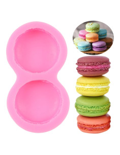 Molde de Silicona 3D QDMOLDS para Macaroon y Hamburguesa