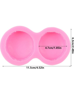 Molde de Silicona 3D QDMOLDS para Macaroon y Hamburguesa 2