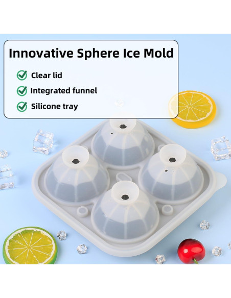 Molde de Hielo Balón de Baloncesto Amyandone 4 Cavidades