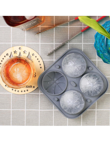 Molde de Hielo Balón de Baloncesto Amyandone 4 Cavidades