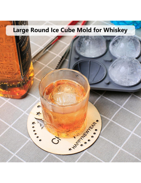 Molde de Hielo Balón de Baloncesto Amyandone 4 Cavidades