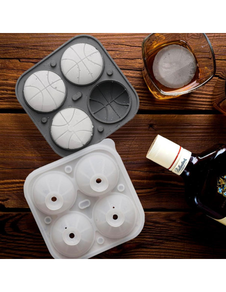 Molde de Hielo Balón de Baloncesto Amyandone 4 Cavidades