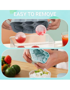 Molde de Hielo de Silicona Guo Xu Jiang Fan - 4 Piezas 2