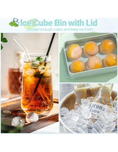 Molde de Hielo de Silicona Guo Xu Jiang Fan - 4 Piezas