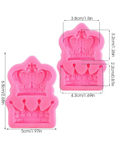 Moldes de Silicona para Fondant en Forma de Corona Meyeyaia 2