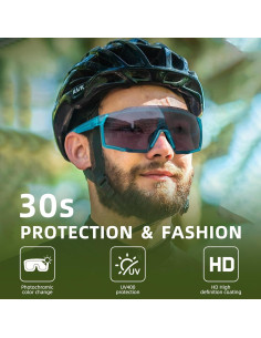 Gafas de sol ROCKBROS fotochromáticas UV400 ligeras unisex 2