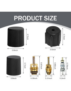 Kit de Reparación Aire Acondicionado Automóvil 7 PCS icykale 2