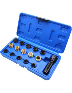 Kit de Reparación de Roscas de Bujías Tookie 16pcs M14 x 1.25 2