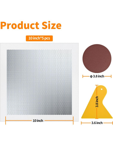 Kit de Reparación de Paredes de Yeso Wznbjlx 25.4x25.4 cm