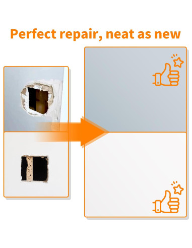 Kit de Reparación de Paredes de Yeso Wznbjlx 25.4x25.4 cm