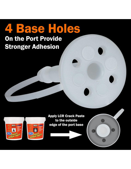 Resina Epóxica de Inyección LCR 283.5g + 7 Puertos de Inyección