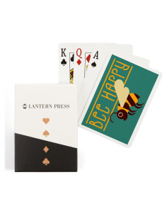 Cartas de Juego Bee Happy Lantern Press - 52 Piezas Tamaño Póker
