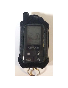 Funda de Cuero Negro para Control Remoto Clifford 7345X