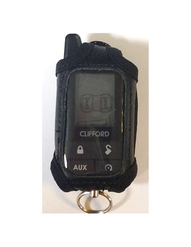 Funda de Cuero Negro para Control Remoto Clifford 7345X
