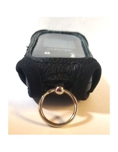 Funda de Cuero Negro para Control Remoto Clifford 7345X