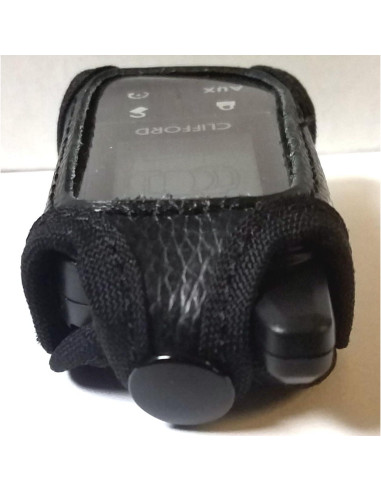 Funda de Cuero Negro para Control Remoto Clifford 7345X