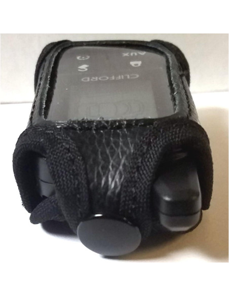 Funda de Cuero Negro para Control Remoto Clifford 7345X