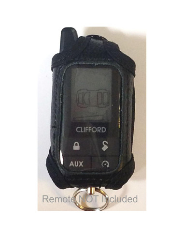 Funda de Cuero Negro para Control Remoto Clifford 7345X