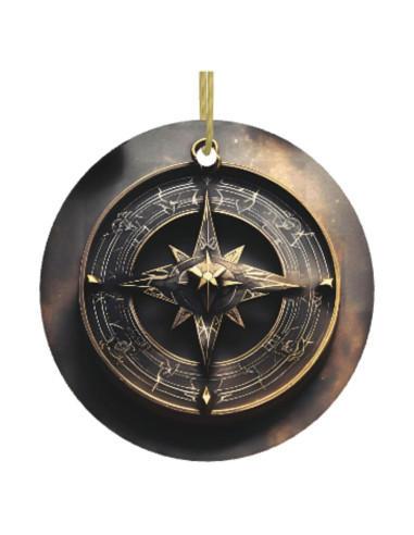 Adornos Cerámicos de Navidad JxWCher 7.62 cm Runes Mágicas