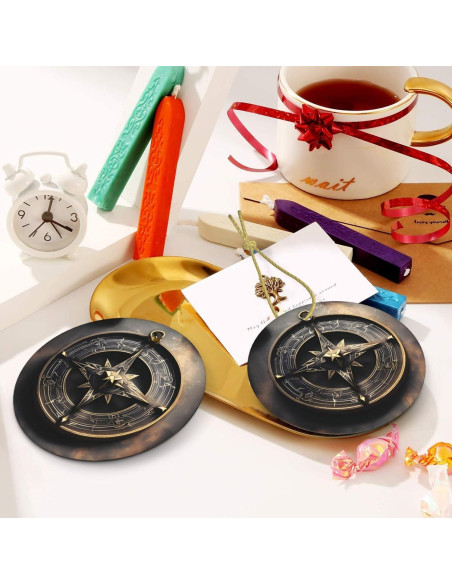 Adornos Cerámicos de Navidad JxWCher 7.62 cm Runes Mágicas