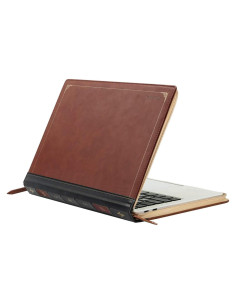 Funda para Laptop MOSISO Cuero PU Marrón 13" MacBook Air/Pro