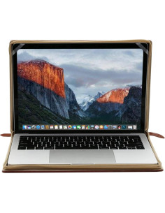 Funda para Laptop MOSISO Cuero PU Marrón 13" MacBook Air/Pro 2