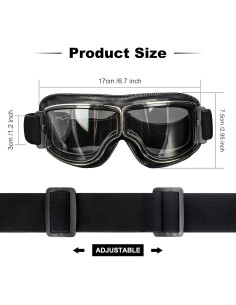 Gafas de Motociclismo YOTAWA Unisex Anti-Rayones 2