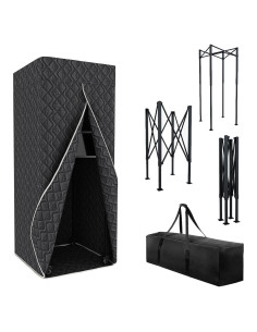 Cabina de Grabación Vocal Portátil Plegable Estándar Negra