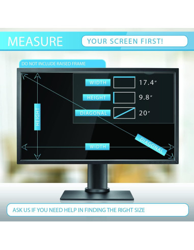 Filtro de Pantalla de Privacidad EZ-Pro 20" Antirreflejo