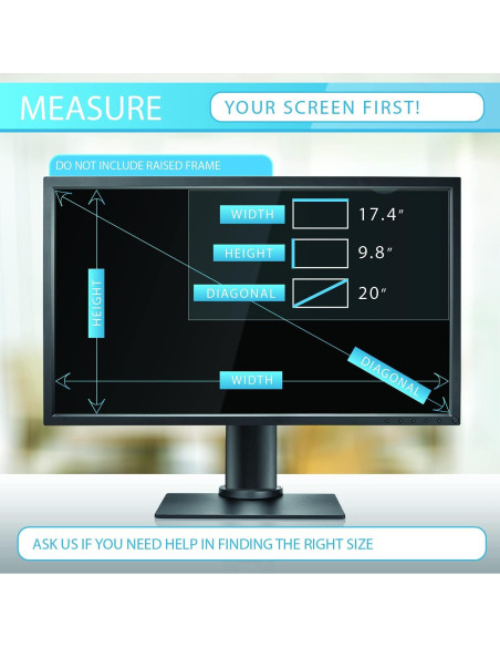 Filtro de Pantalla de Privacidad EZ-Pro 20" Antirreflejo