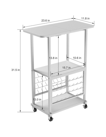 Mesa de Costura Rodante Jchccu con Soporte para 56 Bobinas