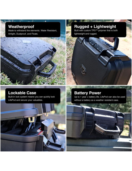 Caja Fuerte Impermeable VAULTEK LifePod XR Biométrico 3.4kg