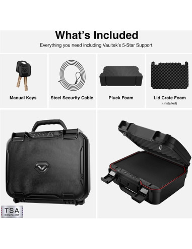 Caja Fuerte Impermeable VAULTEK LifePod XR Biométrico 3.4kg