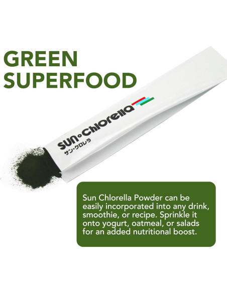 Polvo de Chlorella Sun 30g - Superalimento Vegano Sin Gluten