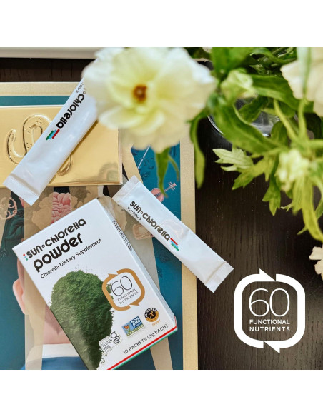 Polvo de Chlorella Sun 30g - Superalimento Vegano Sin Gluten