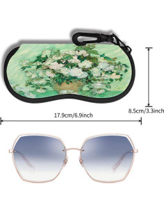 Funda de Gafas Hion Neopreno Ultra Ligera con Cierre y Clip 2