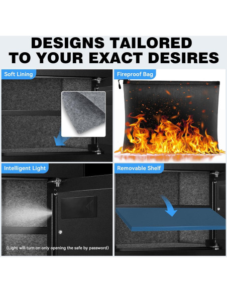 Caja Fuerte Pequeña ToruKeep 1.8 Pies Cúbicos Antirrobo