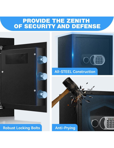 Caja Fuerte Pequeña ToruKeep 1.8 Pies Cúbicos Antirrobo
