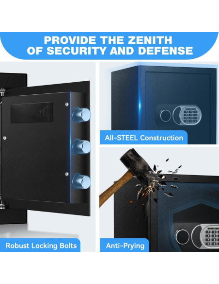 Caja Fuerte Pequeña ToruKeep 1.8 Pies Cúbicos Antirrobo