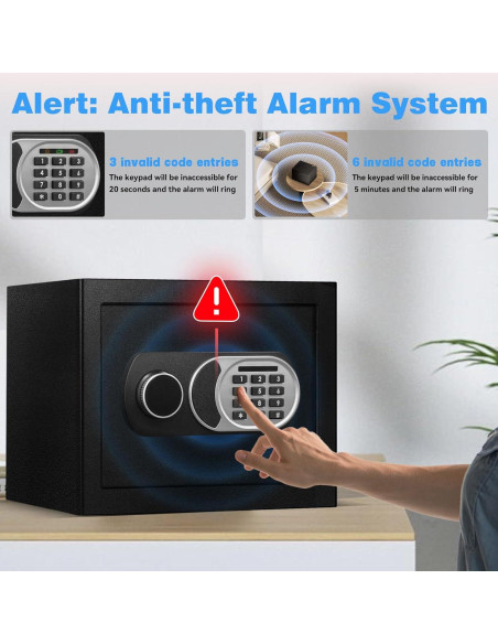 Caja Fuerte Pequeña ToruKeep 1.8 Pies Cúbicos Antirrobo
