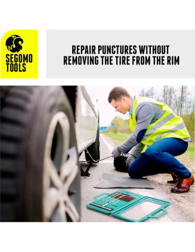 Kit de Reparación de Neumáticos Segomo Tools 10 Piezas