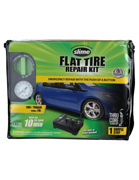 Kit de Emergencia Slime 50122 para Reparación de Neumáticos