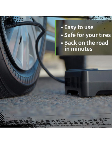 Kit de Emergencia Slime 50122 para Reparación de Neumáticos