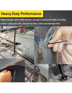 Kit de Hebillas de Cinta de Nylon Budifyx - 20 Piezas Auto-Bloqueo 2