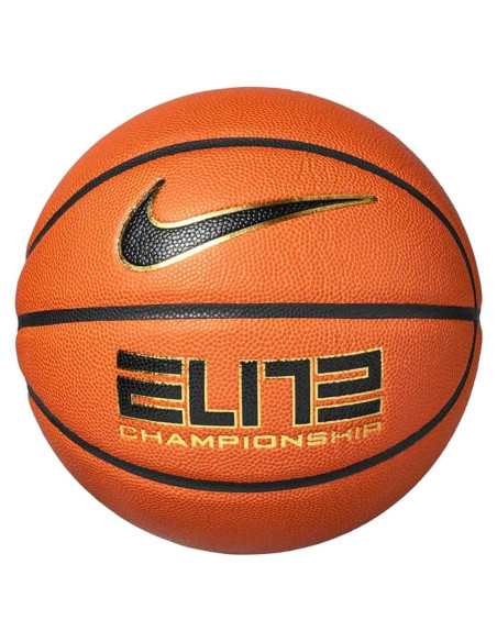 Balón de Baloncesto Nike Elite Championship 28.5" Negro/Dorado