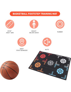 Alfombrilla de Entrenamiento de Baloncesto Gugxiom 67x94cm 2