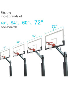 Acolchado para Tablero de Baloncesto PROGOAL 72" Resistente UV 2