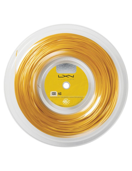 Cuerda de Tenis Luxilon 4G 1.30mm Carrete 200m Dorado