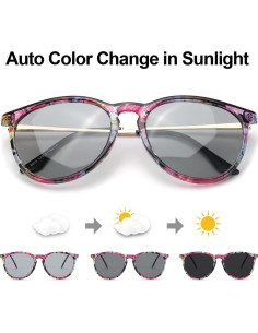 Gafas de sol fotocromáticas TJUTR UV400 para día y noche 2